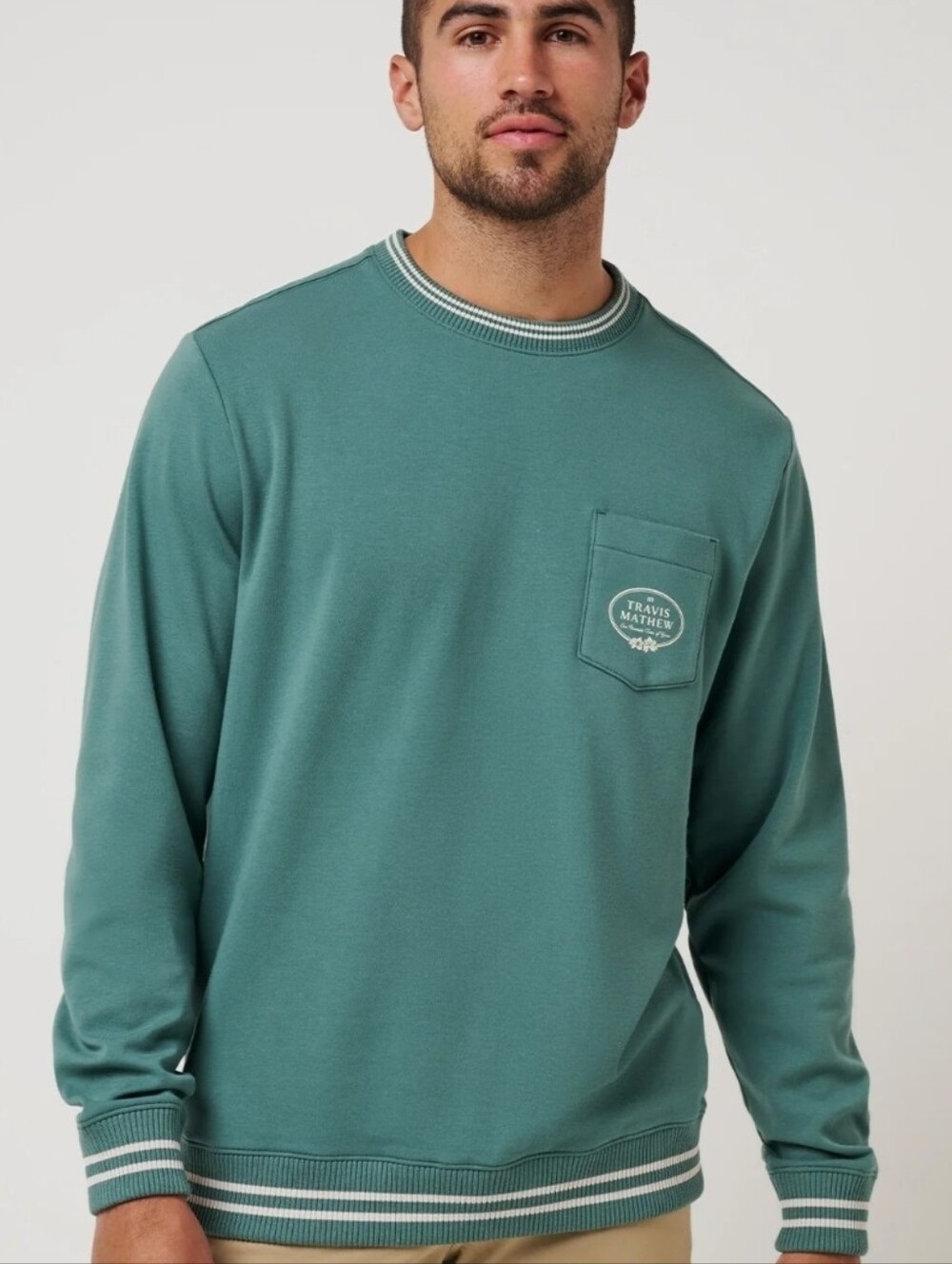 Travis Mathew Vip Ticket Crew Sweatshirt